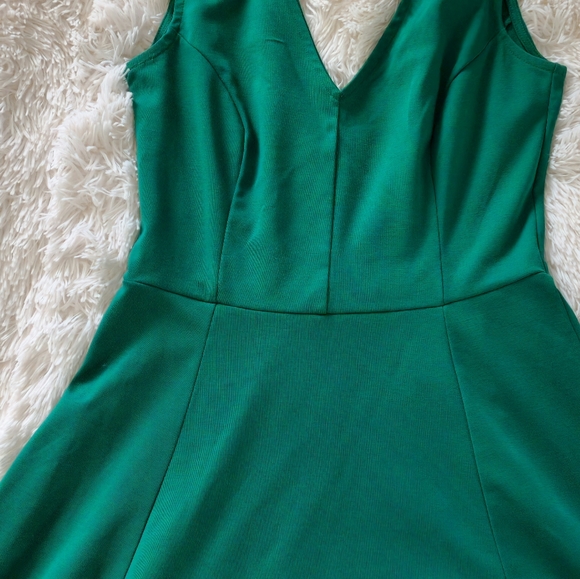 H&M Emerald Green A-Line Knit Dress, Sz Sm - Picture 8 of 12